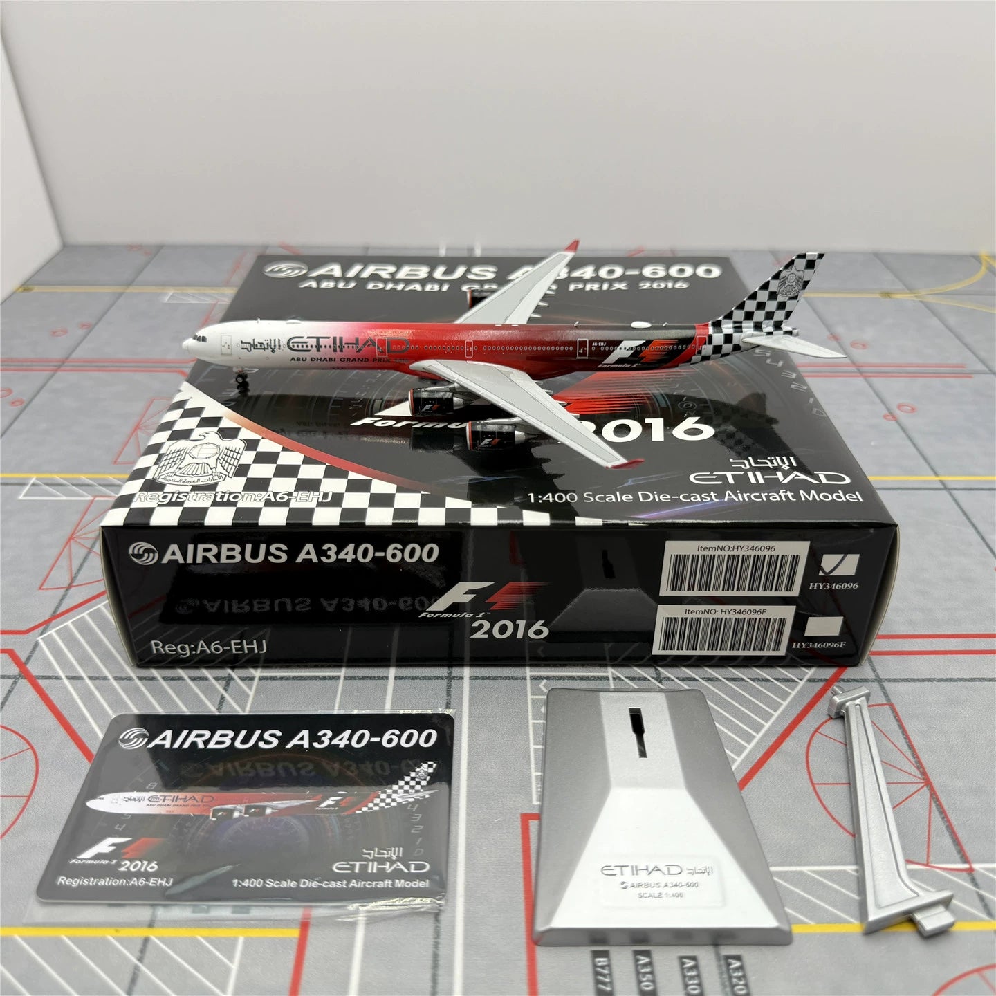 Alas HX del A340-600 A6-EHJ de Etihad Airways, escala 1:400