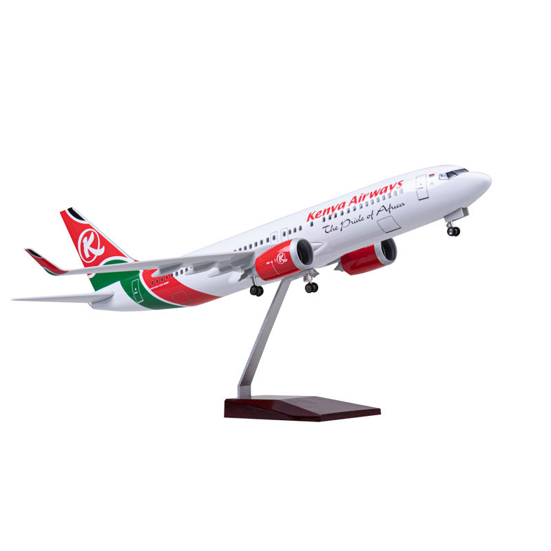 B737-700 KENYA AIRWAYS - ESCALA 1/80 - 47 CM - 18,5 PULGADAS - MODELO DE AVIÓN