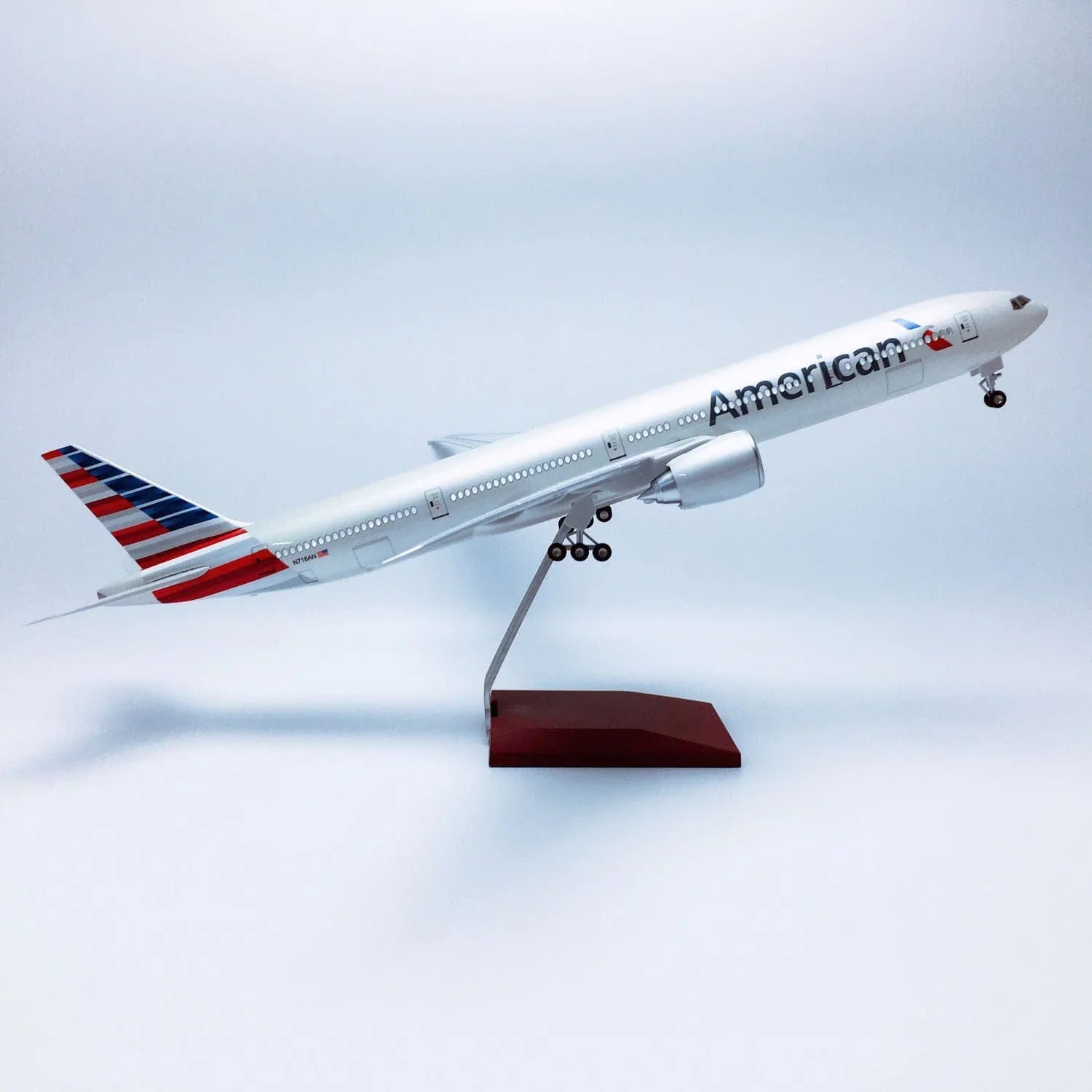 طائرة B777 الأمريكية - مقياس 1/157 - 47 سم - 18.5 بوصة - نموذج طائرة - Gallery 4