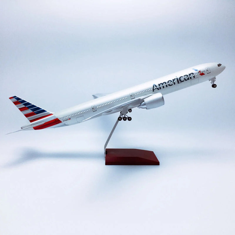 طائرة B777 الأمريكية - مقياس 1/157 - 47 سم - 18.5 بوصة - نموذج طائرة - Image 4