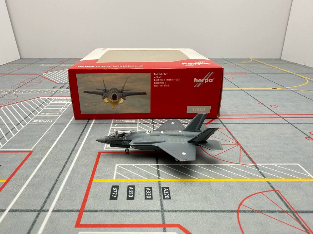 Herpa Wings 1 200 US Air Force F-35A USS Lightnings 11-5020 Militärflugzeugmodell aus Metall
