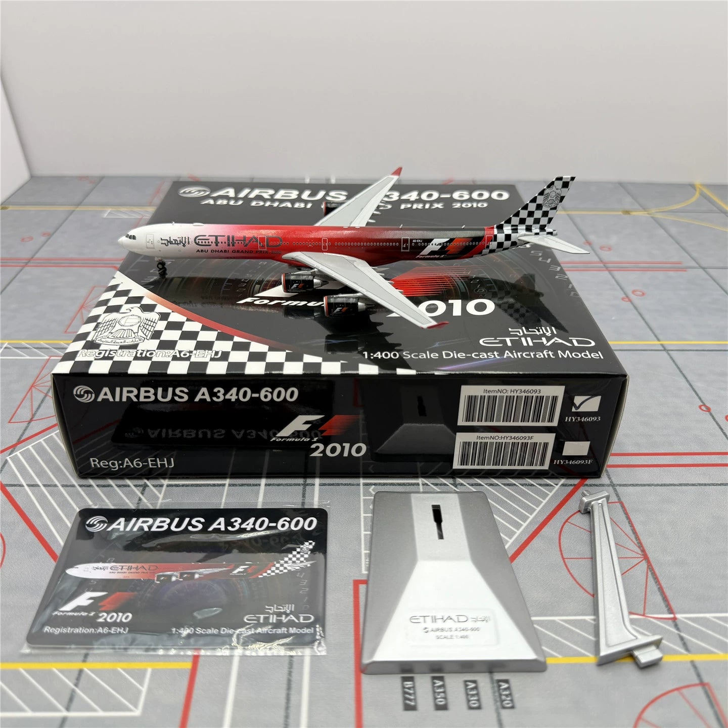 Alas HX del A340-600 A6-EHJ de Etihad Airways, escala 1:400