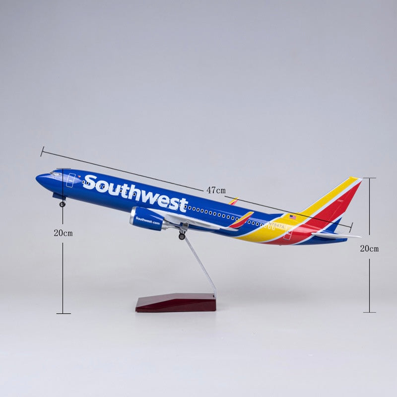 Boeing 737-700 Southwest 1:80 – 47 cm / 18.5 in – LED Lights