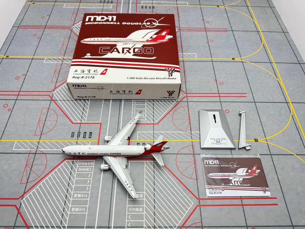 Shanghai Airlines McDonnell Douglas MD-11 (Open Cargo Door Version) B-2176/B-2177/B-2178/B-2179  Scale 1:400  YY Wings  15.31 cm
