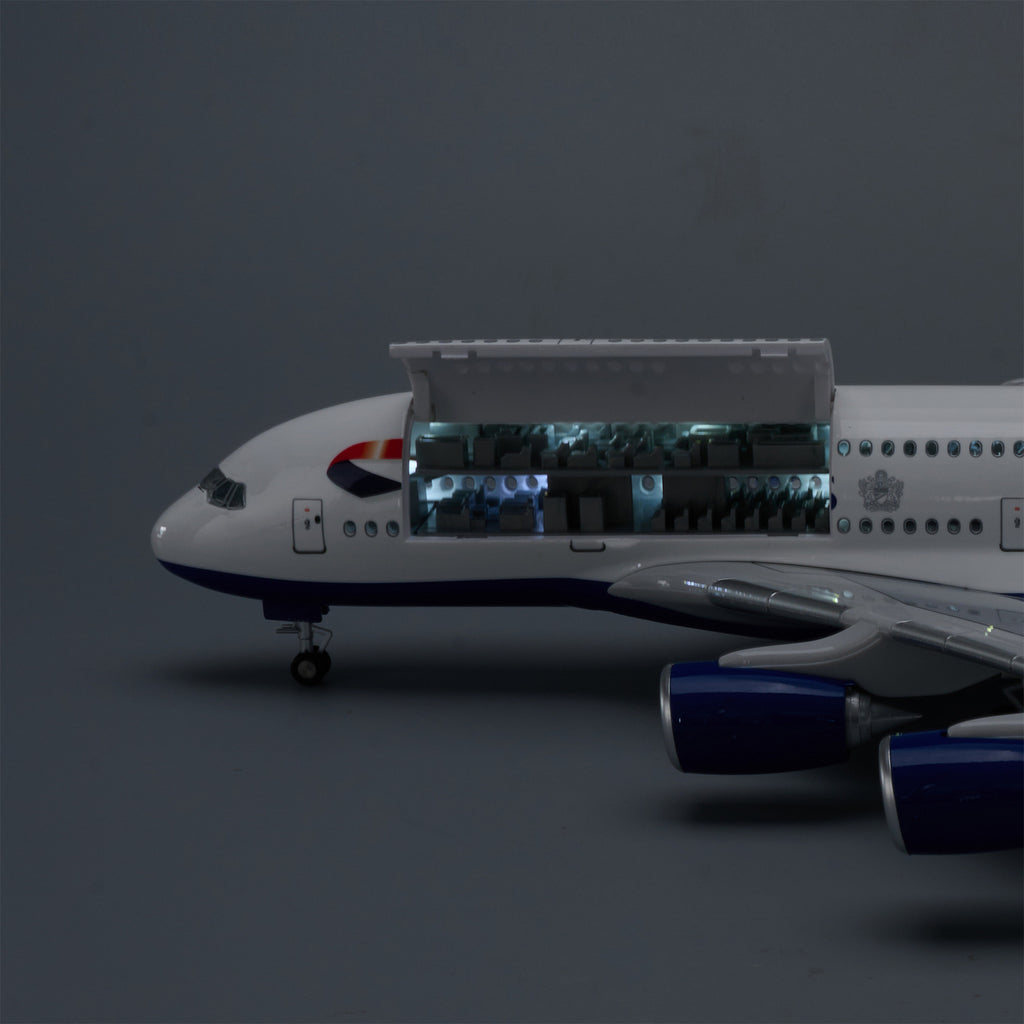 British Airways Airbus A380 1:160 – 45.5 cm / 17.9 in – Voice-Activated LED Lights