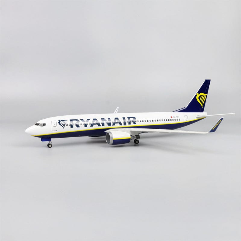 طائرة B737-800 رايان إير - مقياس 1/80 - 47 سم - 18.5 بوصة - نموذج طائرة