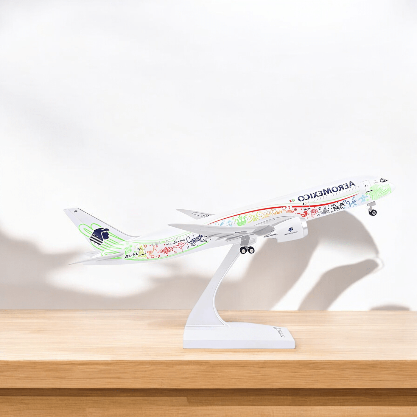 B787 Aeromexico Quetzalcoatl - 30cm - 11.8in - LED & Sound - Airplane Model