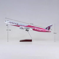 B777 Qatar - Copa Mundial - Escala 1/150 - 47 cm - 18,5 pulgadas