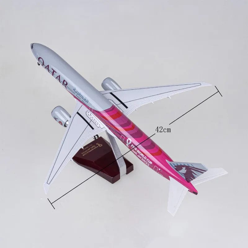 B777 Qatar - World Cup - Scale 1/150 - 47cm - 18.5 in