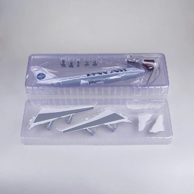 طائرة B747 بان آم - مقياس 1/150 - 47 سم - 18.5 بوصة - نموذج طائرة