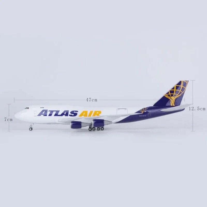 طائرة أطلس B747-400 - مقياس 1/157 - 47 سم - 18.5 بوصة - نموذج طائرة