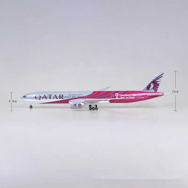 طائرة قطر B777 - كأس العالم - مقياس 1/150 - 47 سم - 18.5 بوصة