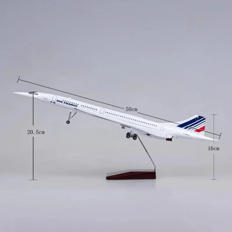 Led Concorde Model Concorde Air France – 1:125 Scale Executive Model – 50cm (19.68