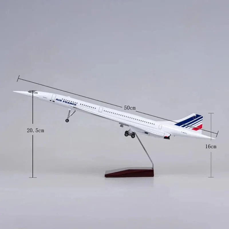 Concorde Air France – 1:125 Scale Executive Model – 50cm (19.68") – LED Acoustic & High-Density Resin Edition - Image 6
