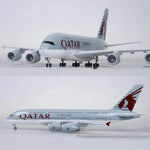 طائرة A380 قطر - مقياس 1/160 - 47 سم - 18.5 بوصة - نموذج طائرة - Thumbnail 7