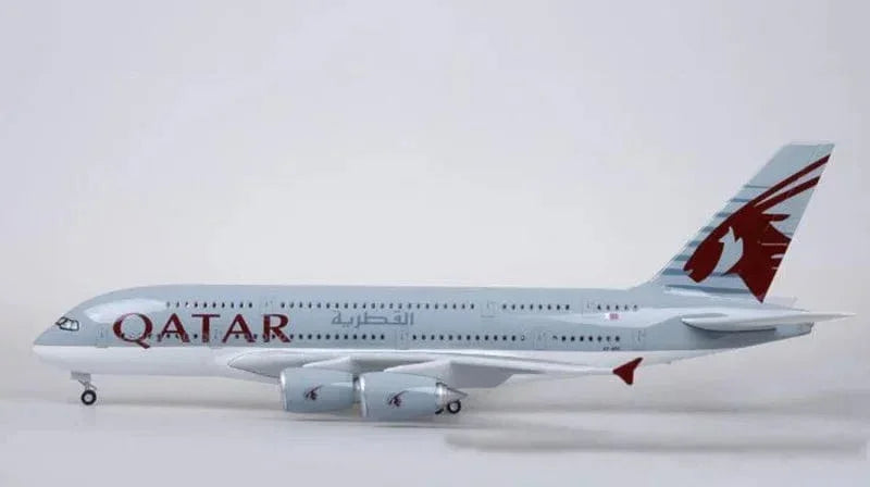 طائرة A380 قطر - مقياس 1/160 - 47 سم - 18.5 بوصة - نموذج طائرة - Image 8