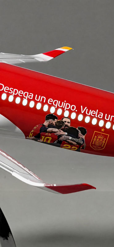 Iberia Airbus A350-900 "Despega un equipo" Airplane Model — 1:157 Scale | 47cm / 18.5" - Image 4