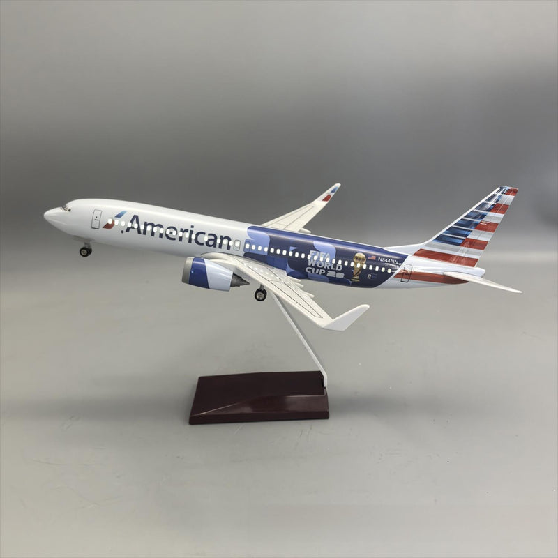 American Airlines Boeing 737-800 "FIFA World Cup 2026" – 37 cm / 14.6 in – Voice-Activated LED Display Model - Image 1