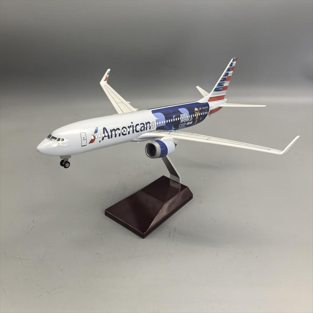 American Airlines Boeing 737-800 "FIFA World Cup 2026" – 37 cm / 14.6 in – Voice-Activated LED Display Model