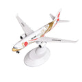 Air China A330 Zijin livery scale model, 8-inch resin airliner on white display stand, front three-quarter view on white background