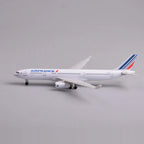 Side profile of the Air France A330 model with landing gear down and tricolor tail