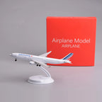 Air France A330 8-inch model on its display stand next to its red gift box