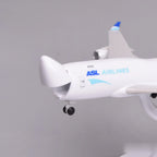 Close-up of the ASL Airlines 747 model with the nose cargo door open