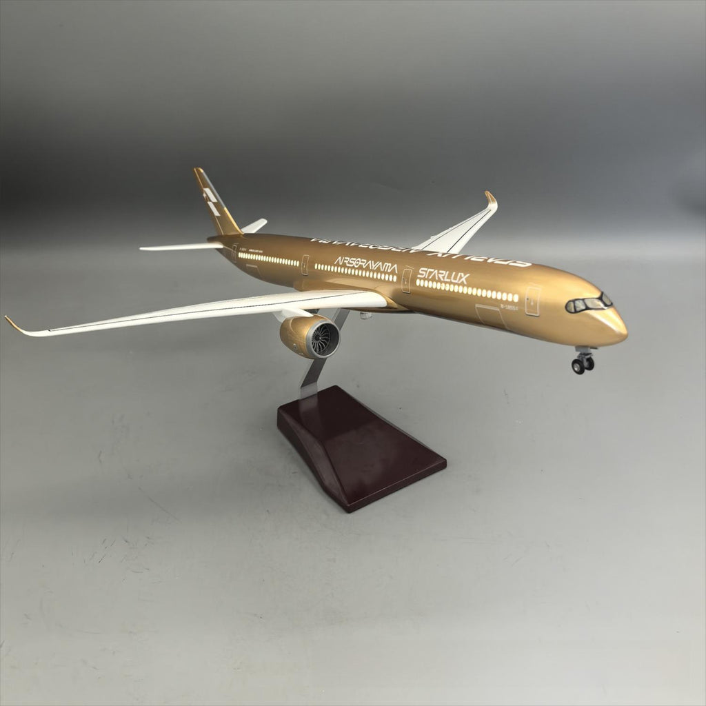 STARLUX Airlines Airbus A350-1000 "Empty Mountain Gold" Airplane Model — 1:157 Scale | 47cm / 18.5"