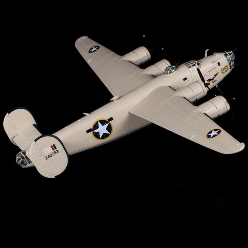 WWII U.S. Army Air Forces B-24D Liberator Heavy Bomber 1:72 – 29 cm / 11.4 in – Premium Diecast Zinc Alloy Military Model  HTML - Image 2