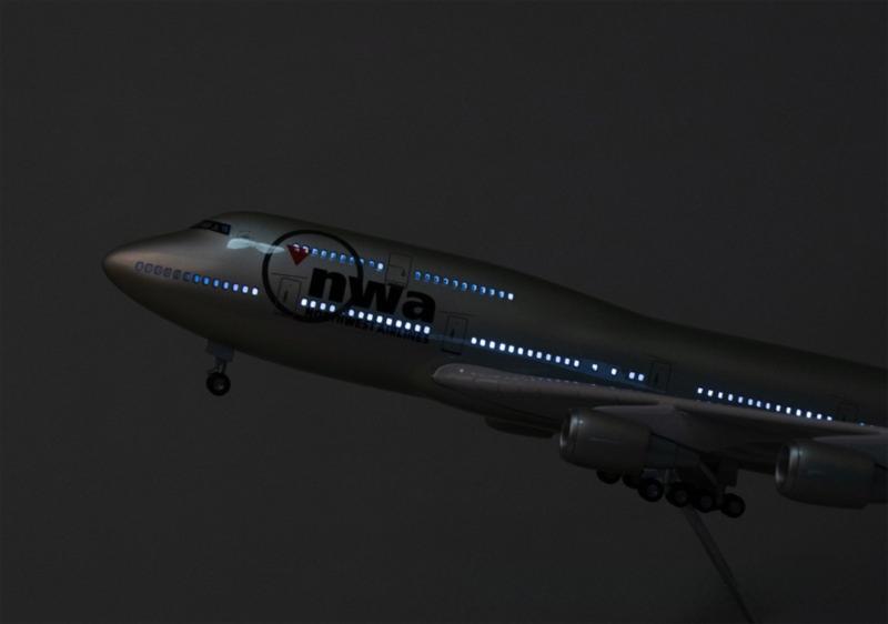 B747 Northwest - Scale 1/150 - 47cm - 18.5 in - Airplane Model