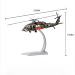UH-60 Black Hawk Military Helicopter 1:72 – Die-Cast Alloy Precision – 8.7 in - Thumbnail 5