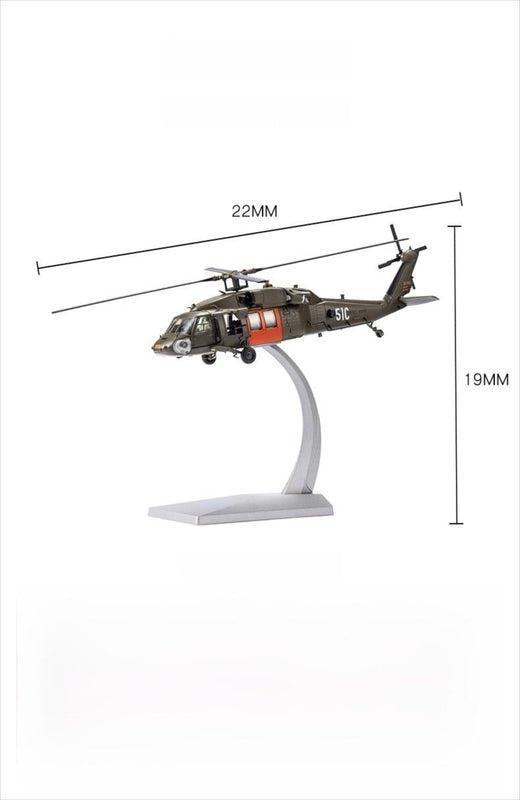 UH-60 Black Hawk Military Helicopter 1:72 – Die-Cast Alloy Precision – 8.7 in - Image 5