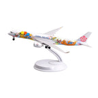 China Airlines Airbus A350 special livery 8-inch resin scale model on its white display stand, on white background