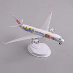 High three-quarter view of the China Airlines A350 special-livery model showing the colorful fuselage