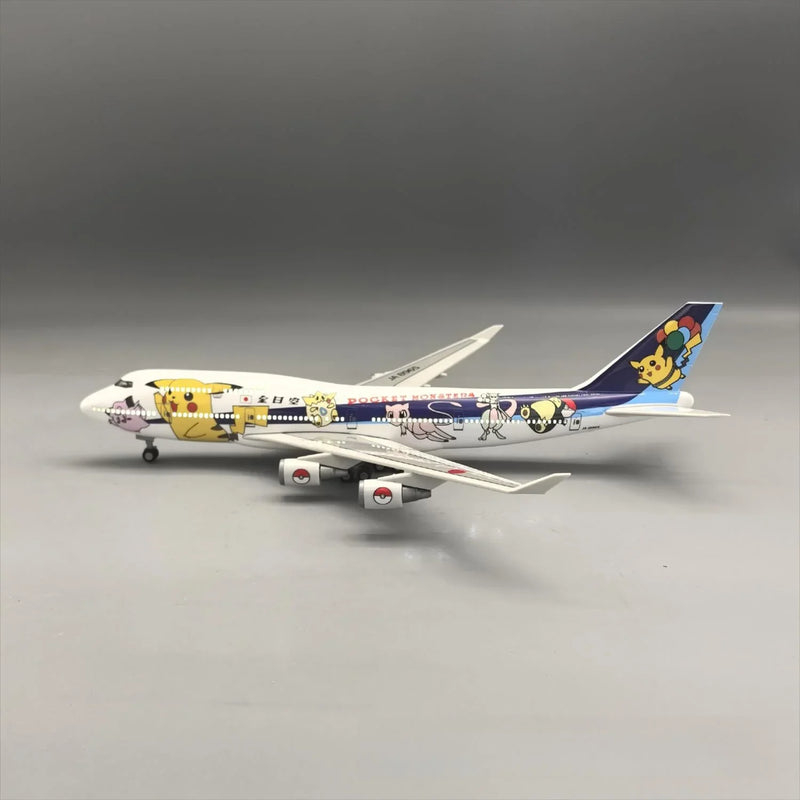 ANA All Nippon Airways Boeing 747-400 Pokémon Pikachu Edition 1:190 – 37 cm / 14.6 in – LED Lights - Image 2
