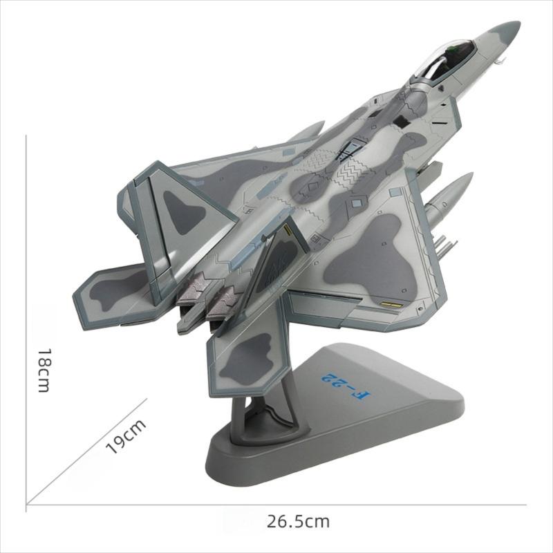 Caza furtivo U.S. Air Force F-22 Raptor 1:72 – 26.5 cm / 10.4 in – Maqueta Premium de Aleación Fundida a Presión y ABS - Gallery 4