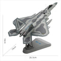 U.S. Air Force F-22 Raptor 1:72 – 26.5 cm / 10.4 in – Premium Diecast Alloy & ABS Stealth Fighter Model