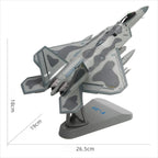 U.S. Air Force F-22 Raptor 1:72 – 26.5 cm / 10.4 in – Premium Diecast Alloy & ABS Stealth Fighter Model