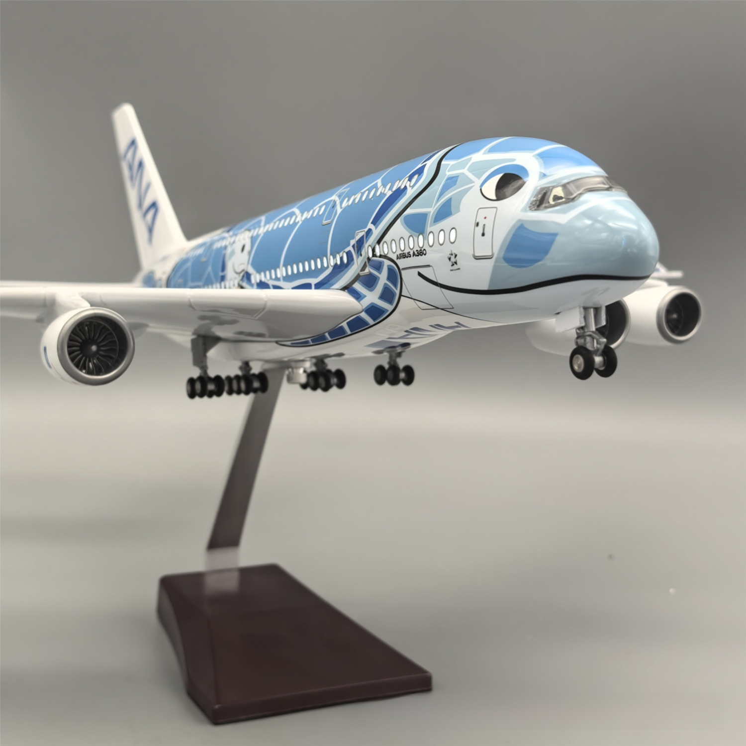 A380 ANA BLUE TURTLE - SCALE 1/160 - 47CM - 18,5 IN - AIRPLANE MODEL