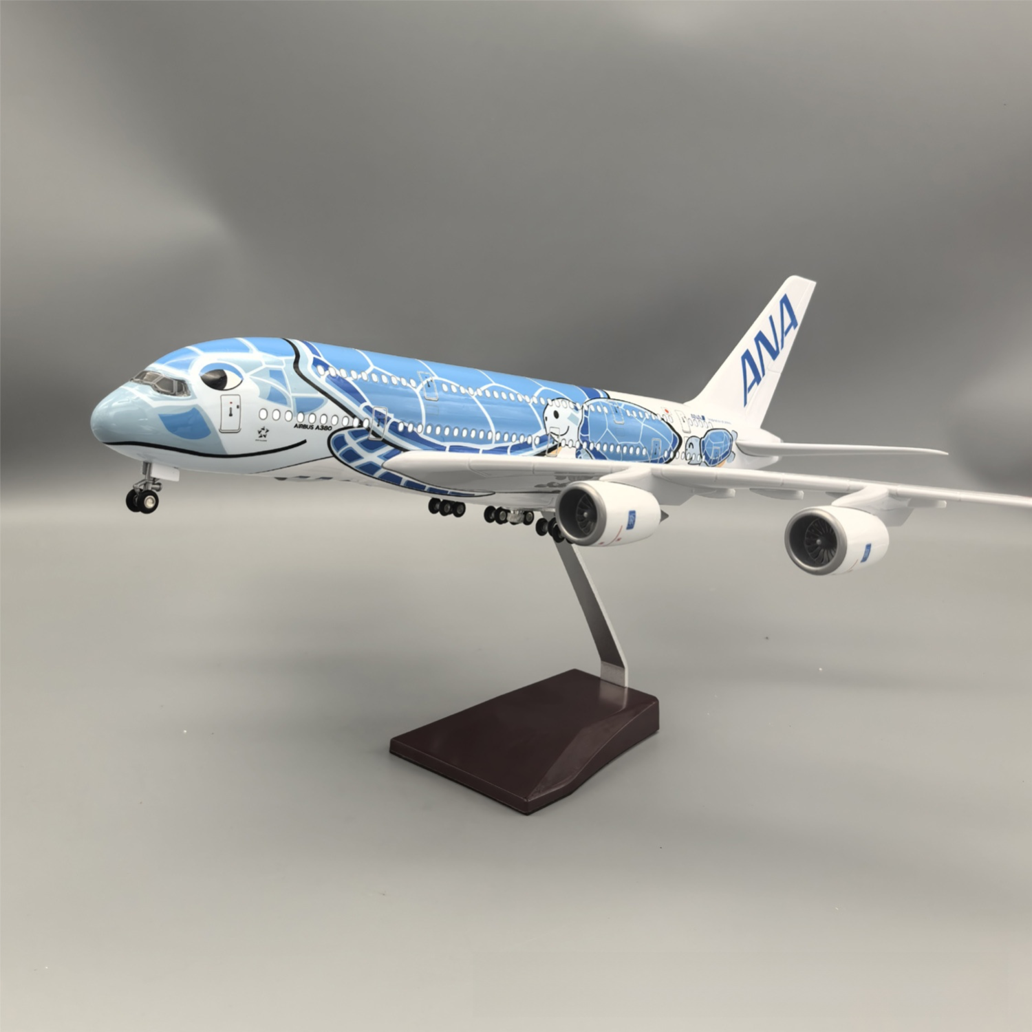 A380 ANA BLUE TURTLE - SCALE 1/160 - 47CM - 18,5 IN - AIRPLANE MODEL