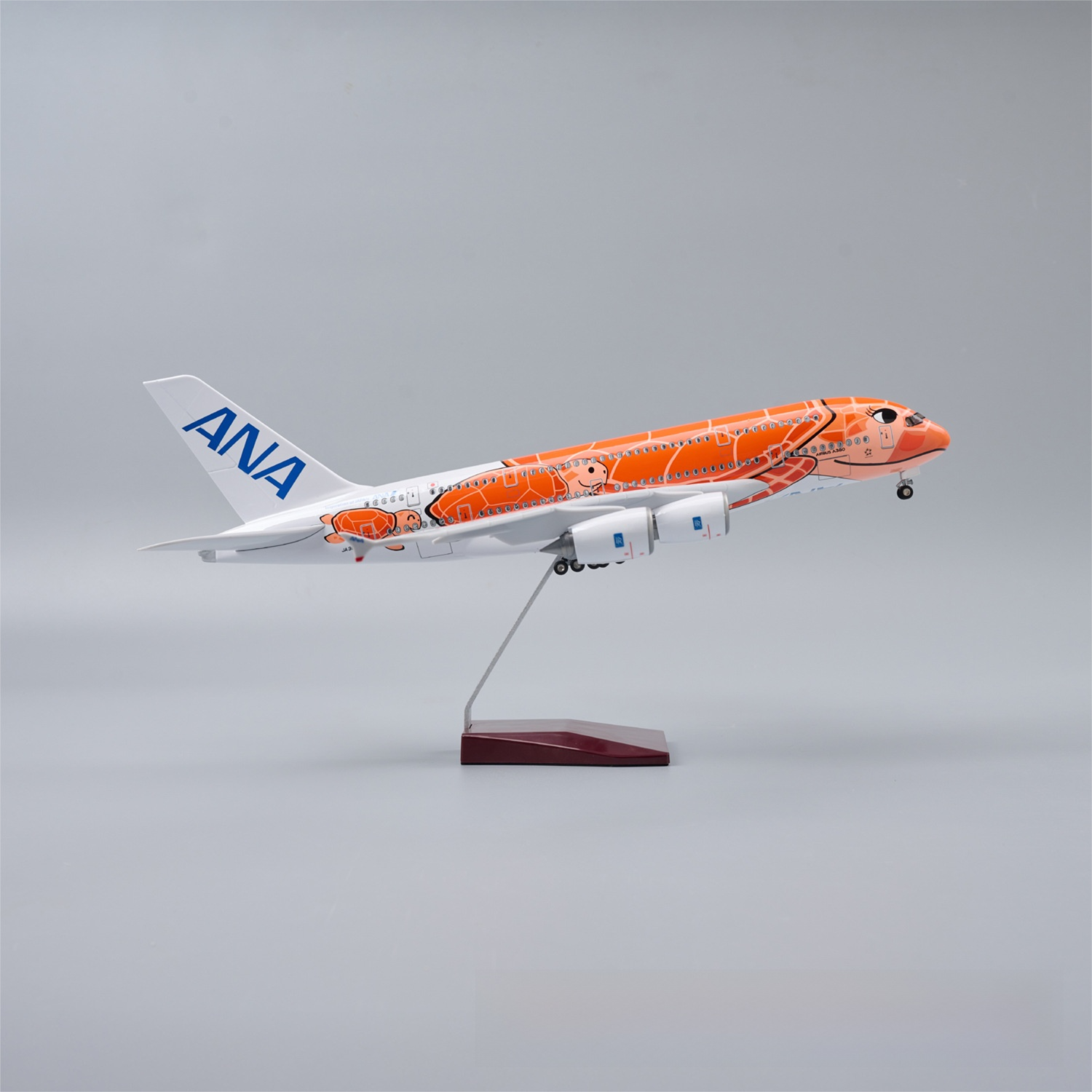 A380 ANA ORANGE TURTLE - SCALE 1/160 - 47CM - 18,5 IN - AIRPLANE MODEL