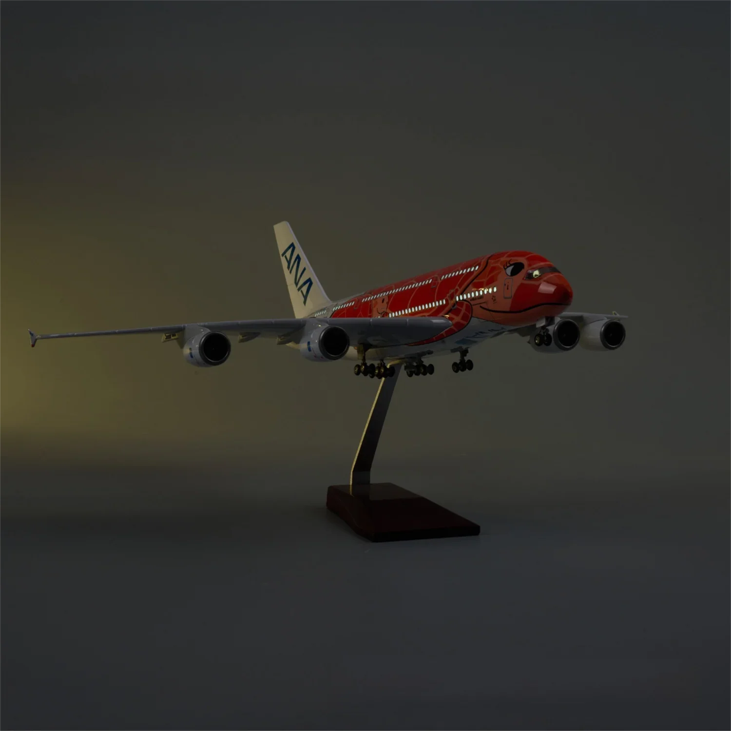 A380 ANA Japan ORANGE TURTLE - SCALE 1/160 - 47CM - 18,5 IN - AIRPLANE MODEL - Gallery 5