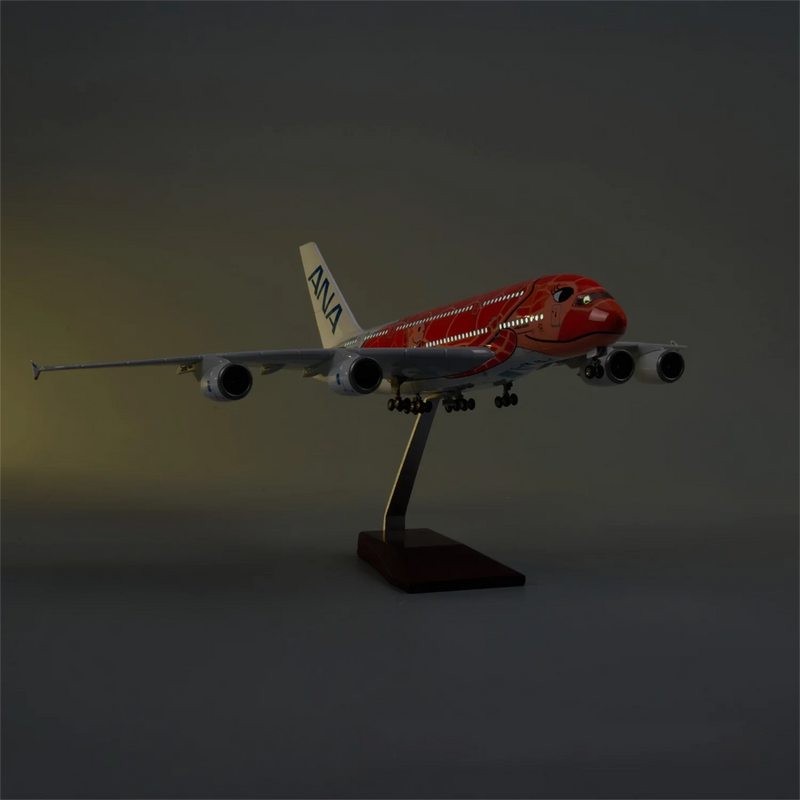 A380 ANA Japan ORANGE TURTLE - SCALE 1/160 - 47CM - 18,5 IN - AIRPLANE MODEL - Image 5
