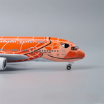 A380 ANA Japan ORANGE TURTLE - SCALE 1/160 - 47CM - 18,5 IN - AIRPLANE MODEL - Thumbnail 1
