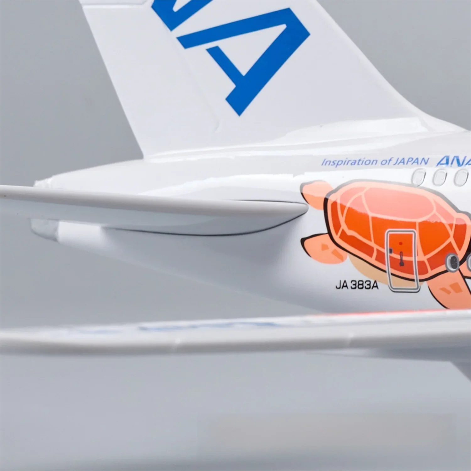 A380 ANA Japan ORANGE TURTLE - SCALE 1/160 - 47CM - 18,5 IN - AIRPLANE MODEL - Gallery 9
