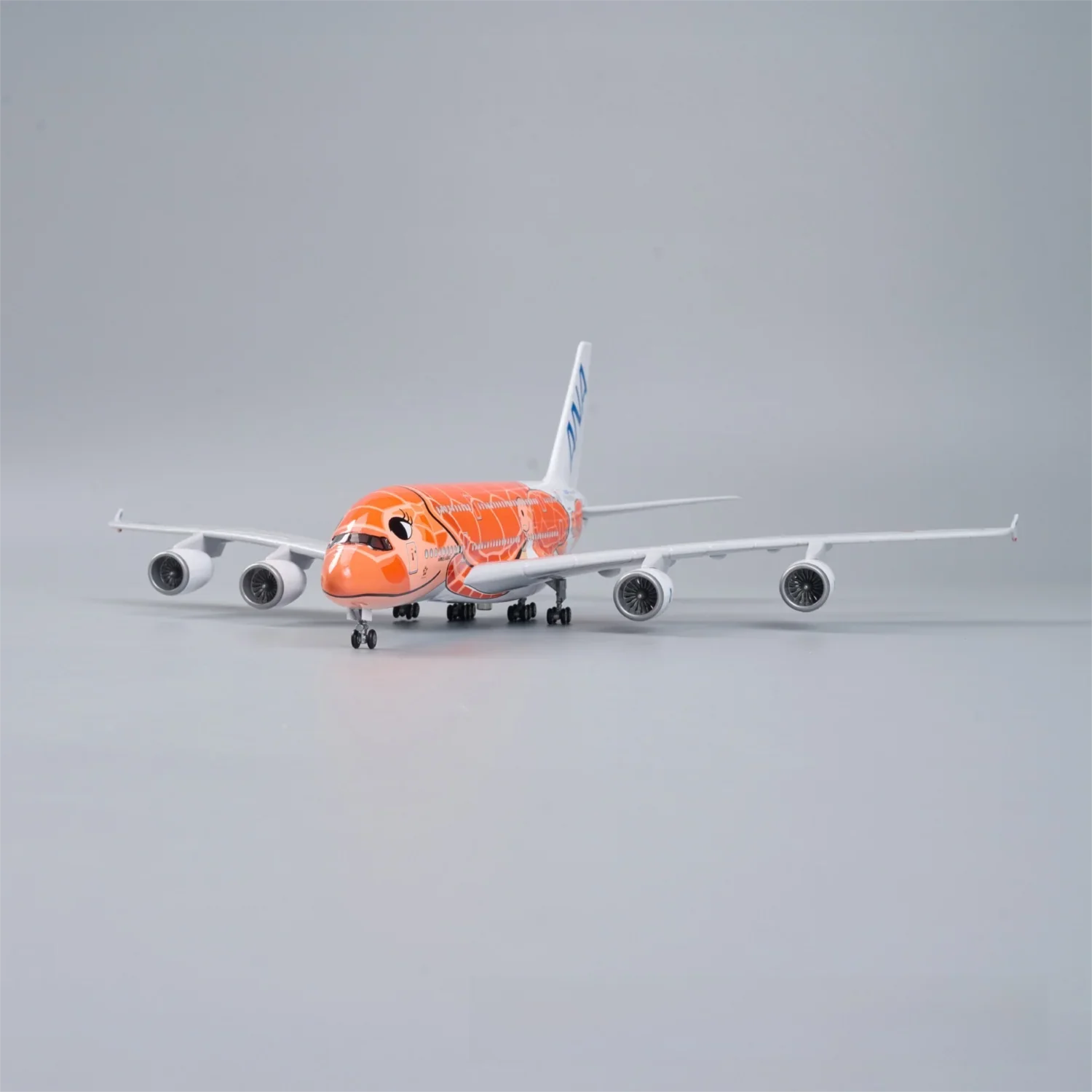 A380 ANA Japan ORANGE TURTLE - SCALE 1/160 - 47CM - 18,5 IN - AIRPLANE MODEL - Gallery 10