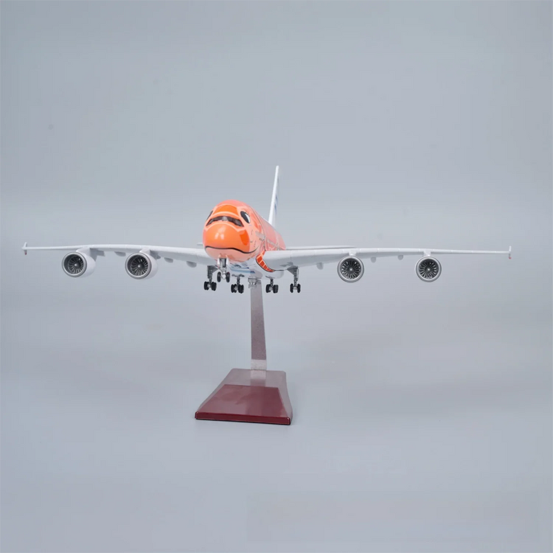 A380 ANA Japan ORANGE TURTLE - SCALE 1/160 - 47CM - 18,5 IN - AIRPLANE MODEL - Image 3