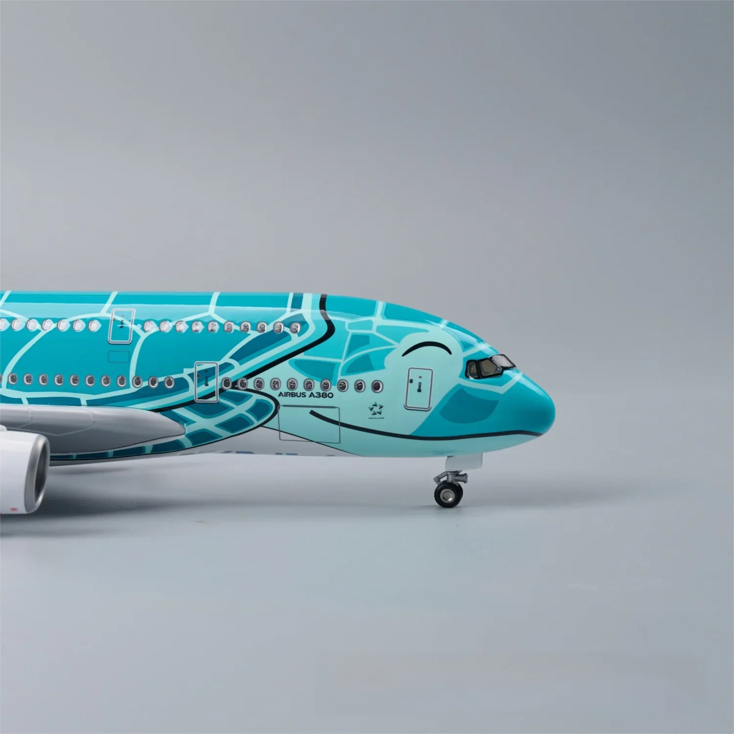 A380 ANA Japan GREEN TURTLE - SCALE 1/160 - 47CM - 18,5 IN
