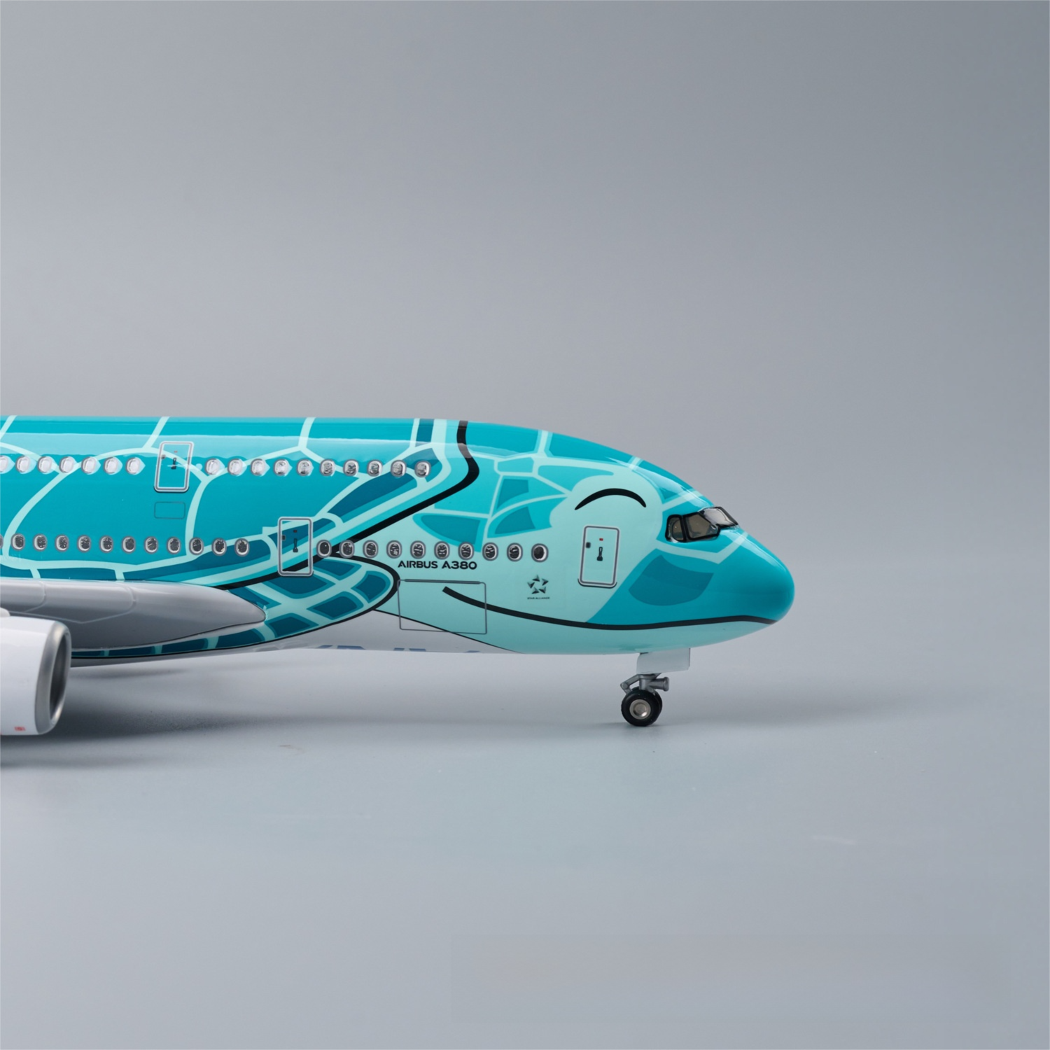 A380 ANA GREEN TURTLE - SCALE 1/160 - 47CM - 18,5 IN - AIRPLANE MODEL