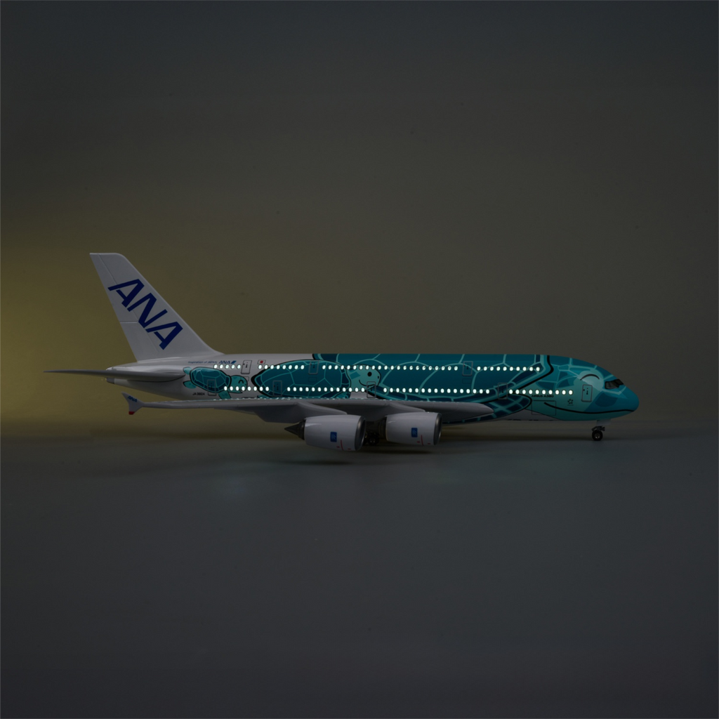 A380 ANA GREEN TURTLE - SCALE 1/160 - 47CM - 18,5 IN - AIRPLANE MODEL